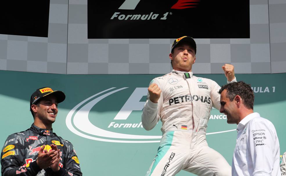 Robserg vince, secondo Ricciardo. Reuters